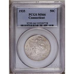 1935 50C Connecticut MS66 PCGS. Generally gray in appe 1935[50C] Connecticut MS66 PCGS.