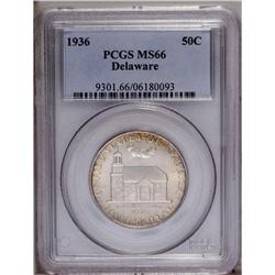 1936 50C Delaware MS66 PCGS. Refreshingly well preserv 1936[50C] Delaware MS66 PCGS.