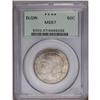Image 1 : 1936 50C Elgin MS67 PCGS. Pastel tan, lilac, and olive 1936[50C] Elgin MS67 PCGS.