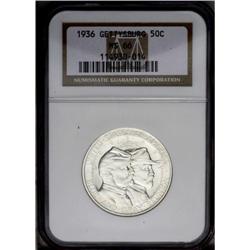 1936 50C Gettysburg MS66 NGC. Bright and untoned with 1936[50C] Gettysburg MS66 NGC.