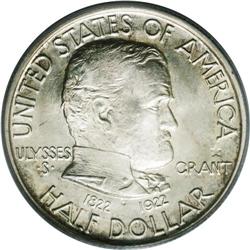 1922 50C Grant with Star MS64 PCGS. David Bowers (1991 1922[50C] Grant with Star MS64 PCGS.