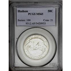 1935 50C Hudson MS65 PCGS. Bright, lustrous surfaces a 1935[50C] Hudson MS65 PCGS.