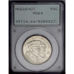 1924 50C Huguenot MS64 PCGS. A light silver-blue cast 1924[50C] Huguenot MS64 PCGS.