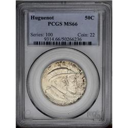 1924 50C Huguenot MS66 PCGS. Speckles of golden-brown 1924[50C] Huguenot MS66 PCGS.