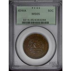 1946 50C Iowa MS65 PCGS. A mix of medium intensity gol 1946[50C] Iowa MS65 PCGS.