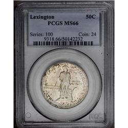 1925 50C Lexington MS66 PCGS. Speckled olive-brown pat 1925[50C] Lexington MS66 PCGS.