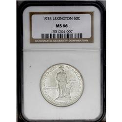1925 50C Lexington MS66 NGC. Exceptionally preserved w 1925[50C] Lexington MS66 NGC.