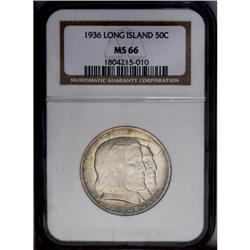 1936 50C Long Island MS66 NGC. Pleasing golden-orange 1936[50C] Long Island MS66 NGC.