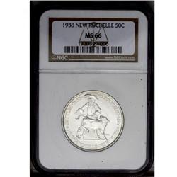 1938 50C New Rochelle MS66 NGC. Bright, lustrous, unto 1938[50C] New Rochelle MS66 NGC.