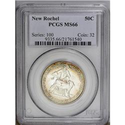 1938 50C New Rochelle MS66 PCGS. Copperish-gold and gr 1938[50C] New Rochelle MS66 PCGS.