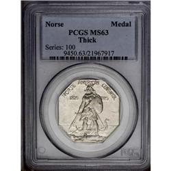 1925 Medal Norse Thick Planchet MS63 PCGS. Lustrous an 1925[Medal] Norse Thick Planchet MS63 PCGS.