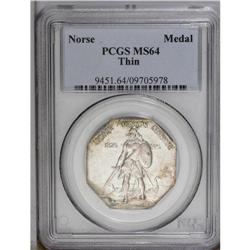 1925 Medal Norse Thin Planchet MS64 PCGS. Choice and t 1925[Medal] Norse Thin Planchet MS64 PCGS.