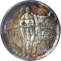 1936-S 50C Oregon MS66 NGC. Lustrous surfaces are bath 1936-S[50C] Oregon MS66 NGC.