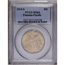 1915-S 50C Panama-Pacific MS64 PCGS. A thin ring of da 1915-S[50C] Panama-Pacific MS64 PCGS.