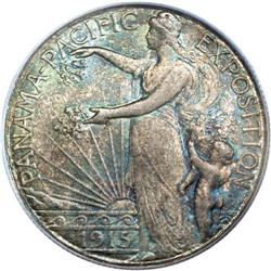 1915-S 50C Panama-Pacific MS66 PCGS. An attractive exa 1915-S[50C] Panama-Pacific MS66 PCGS.