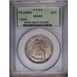 1920 50C Pilgrim MS66 PCGS. A veneer of tan and ice-bl 1920[50C] Pilgrim MS66 PCGS.