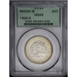1936-S 50C Rhode Island MS66 PCGS. Subtle golden-green 1936-S[50C] Rhode Island MS66 PCGS.