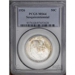 1926 50C Sesquicentennial MS64 PCGS. Boldly struck wit 1926[50C] Sesquicentennial MS64 PCGS.