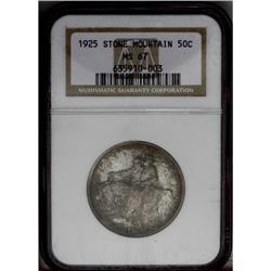 1925 50C Stone Mountain MS67 NGC. Well struck and lust 1925[50C] Stone Mountain MS67 NGC.