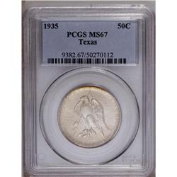 1935 50C Texas MS67 PCGS. A well struck Superb Gem tha 1935[50C] Texas MS67 PCGS.