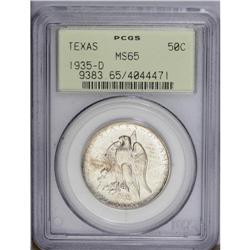 1935-D 50C Texas MS65 PCGS. Mostly white with a touch 1935-D[50C] Texas MS65 PCGS.