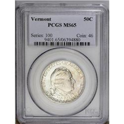 1927 50C Vermont MS65 PCGS. Well struck and lustrous, 1927[50C] Vermont MS65 PCGS.