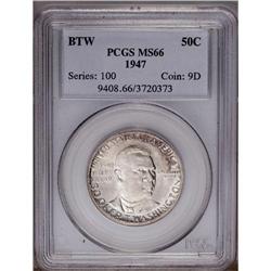 1947 50C Booker T. Washington MS66 PCGS. Sparkling ful 1947[50C] Booker T. Washington MS66 PCGS.