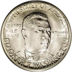 1947-S 50C Booker T. Washington MS66 PCGS. Bright esse 1947-S[50C] Booker T. Washington MS66 PCGS.