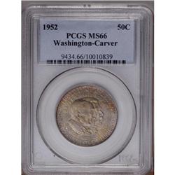 1952 50C Washington-Carver MS66 PCGS. This Premium Gem 1952[50C] Washington-Carver MS66 PCGS.
