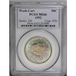1952 50C Washington-Carver MS66 PCGS. Well defined for 1952[50C] Washington-Carver MS66 PCGS.
