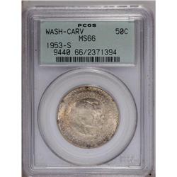 1953-S 50C Washington-Carver MS66 PCGS. Pleasing luste 1953-S[50C] Washington-Carver MS66 PCGS.