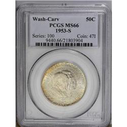1953-S 50C Washington-Carver MS66 PCGS. While many con 1953-S[50C] Washington-Carver MS66 PCGS.