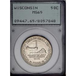1936 50C Wisconsin MS65 PCGS. The pleasing surfaces on 1936[50C] Wisconsin MS65 PCGS.