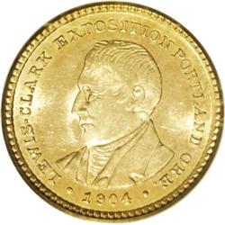 1904 G$1 Lewis and Clark MS64 PCGS. Flashy luster and 1904[G$1] Lewis and Clark MS64 PCGS.