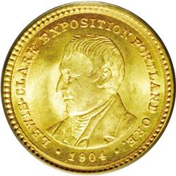 1904 G$1 Lewis and Clark MS65 PCGS. Bright mint luster 1904[G$1] Lewis and Clark MS65 PCGS.