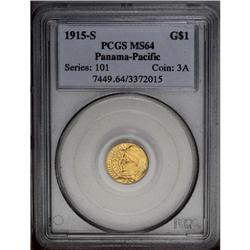 1915-S G$1 Panama-Pacific Gold Dollar MS64 PCGS. Anoth 1915-S[G$1] Panama-Pacific Gold Dollar MS64 P