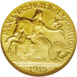 1915-S $2 1/2 Panama-Pacific Quarter Eagle MS64 NGC. B 1915-S[$2 1/2] Panama-Pacific Quarter Eagle M