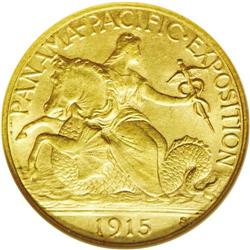 1915-S $2 1/2 Panama-Pacific Quarter Eagle MS65 NGC. T 1915-S[$2 1/2] Panama-Pacific Quarter Eagle M