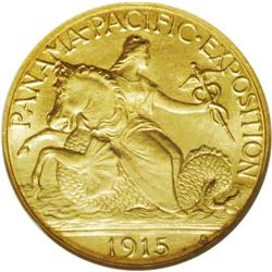 1915-S $2 1/2 Panama-Pacific Quarter Eagle MS66 NGC. E 1915-S[$2 1/2] Panama-Pacific Quarter Eagle M