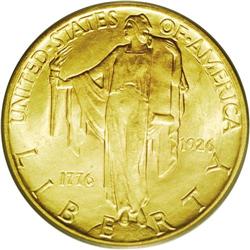 1926 $2 1/2 Sesquicentennial MS64 PCGS. An appealing m 1926[$2 1/2] Sesquicentennial MS64 PCGS.