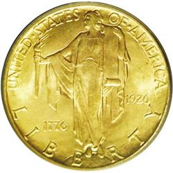 1926 $2 1/2 Sesquicentennial MS65 PCGS. Pleasingly ori 1926[$2 1/2] Sesquicentennial MS65 PCGS.