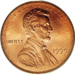 1999 1C Lincoln Cent obverse die muled with a Roosevel 1999[1C] Lincoln Cent Obverse Die Muled With 