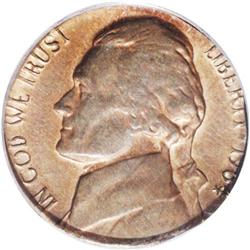 1964 5C Jefferson Nickel--Struck on a Cent Planchet--M 1964[5C] Jefferson Nickel--Struck on a Cent P