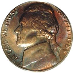 1964-D 5C Jefferson Nickel--Struck on a Cent Planchet- 1964-D[5C] Jefferson Nickel--Struck on a Cent