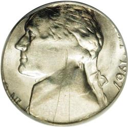 1967 5C Jefferson Nickel--Struck on a Clad Dime Planch 1967[5C] Jefferson Nickel--Struck on a Clad D