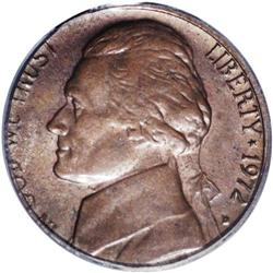 1972-D 5C Jefferson Nickel--Struck on a Cent Planchet- 1972-D[5C] Jefferson Nickel--Struck on a Cent