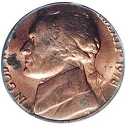 1978 5C Jefferson Nickel--Struck on a Cent Planchet--M 1978[5C] Jefferson Nickel--Struck on a Cent P