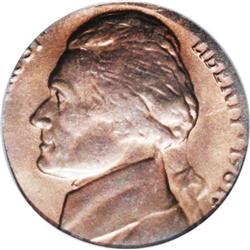 1981-P 5C Jefferson Nickel--Struck on a Cent Planchet- 1981-P[5C] Jefferson Nickel--Struck on a Cent
