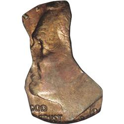 No Date 10C Roosevelt Dime--Struck on Copper Scrap--MS Undated[10C] Roosevelt Dime--Struck on Copper