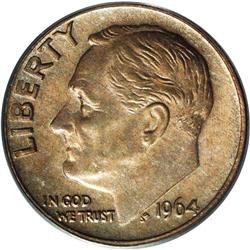 1964-D 10C Roosevelt Dime--Struck on a United States O 1964-D[10C] Roosevelt Dime--Struck on a Unite